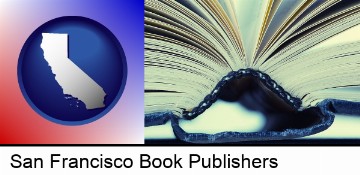 a hardcover book spine (macro photo) in San Francisco, CA